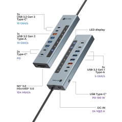 ICY BOX 11-In-1 Usb Type-C Hub With
